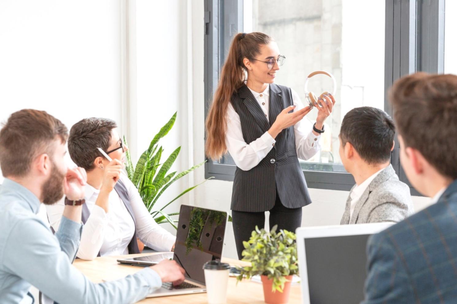 Professional analyzing financial documents and budget reports in modern office setting